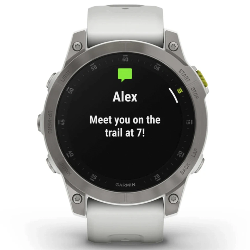 Смарт-часы Garmin Epix (Gen 2) - 47 mm, Sapphire - White Titanium