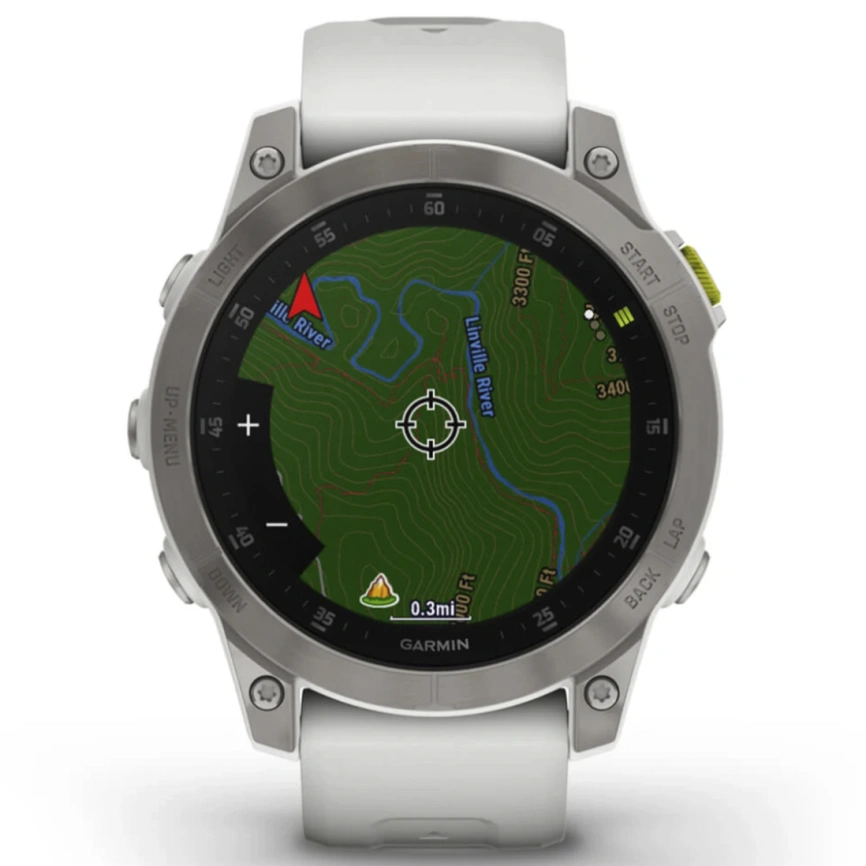 Смарт-часы Garmin Epix (Gen 2) - 47 mm, Sapphire - White Titanium
