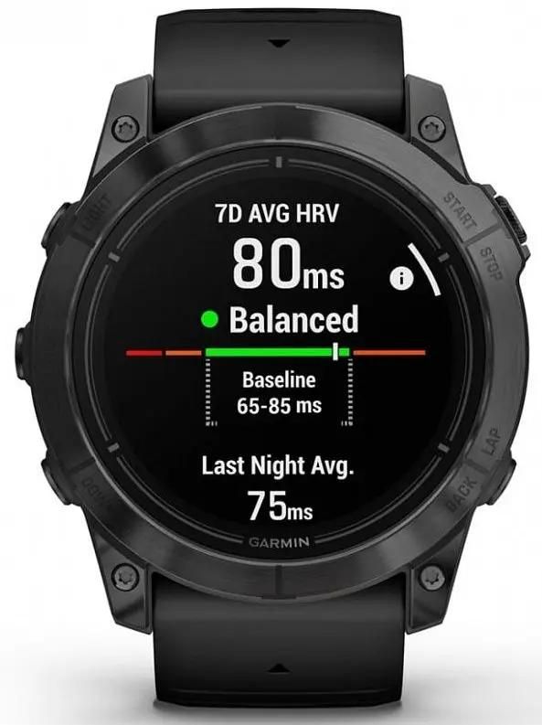 Смарт-часы Garmin Epix Pro (Gen 2) Standard Edition - 51 mm, Серый, черный силиконовый ремешок