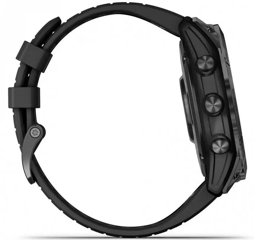 Смарт-часы Garmin Epix Pro (Gen 2) Standard Edition - 51 mm, Серый, черный силиконовый ремешок