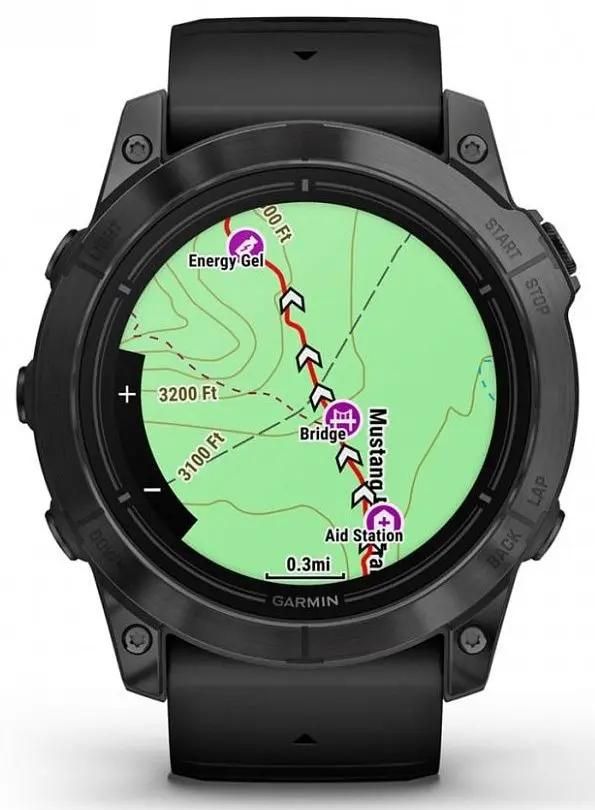 Смарт-часы Garmin Epix Pro (Gen 2) Standard Edition - 51 mm, Серый, черный силиконовый ремешок