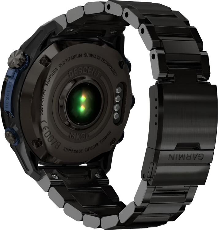 Смарт-часы Garmin Descent Mk3i - 51 mm, Титановый, угольно-серый безель с DLC-покрытием, титановый браслет