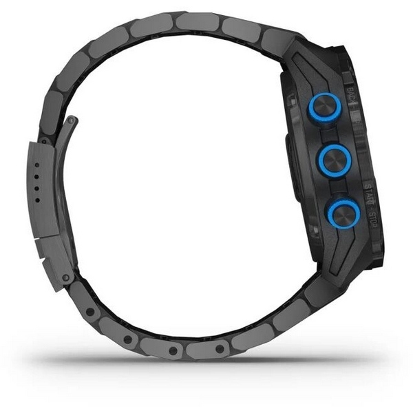 Смарт-часы Garmin Descent Mk2i - 52 mm, Титановый с DLC-покрытием и черным титановым ремешком + Датчик Descent T1