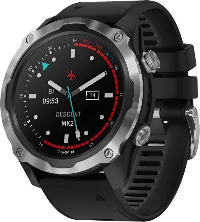 Смарт-часы Garmin Descent Mk2 - 52 mm, Стальной черный