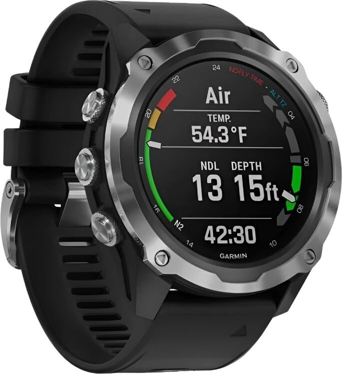 Смарт-часы Garmin Descent Mk2 - 52 mm, Стальной черный