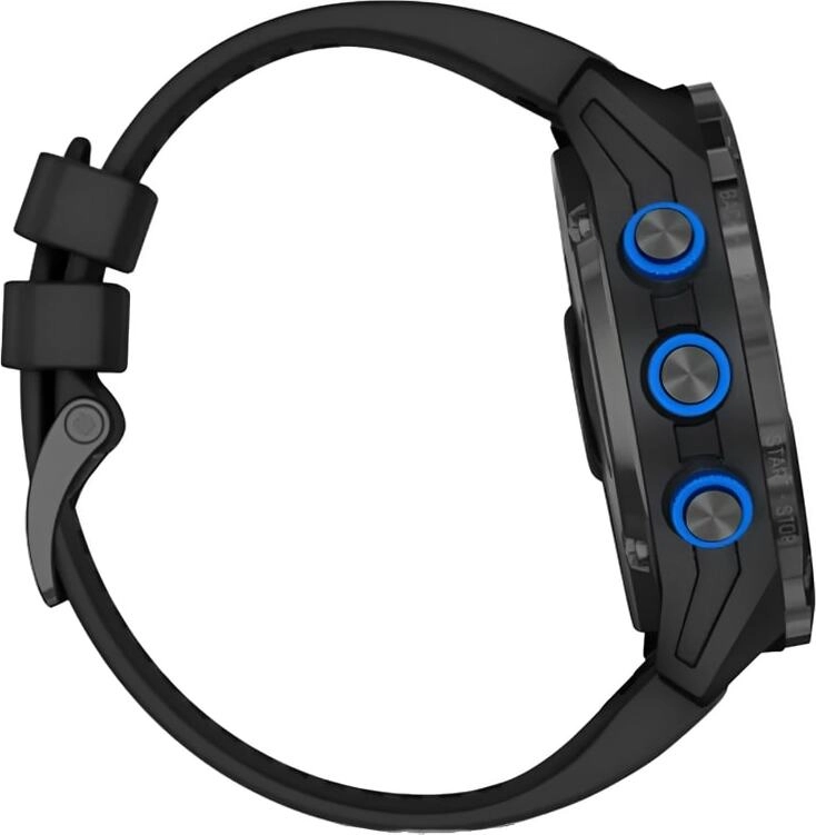 Смарт-часы Garmin Descent Mk2i - 52 mm, Титановый с DLC-покрытием и черным ремешком