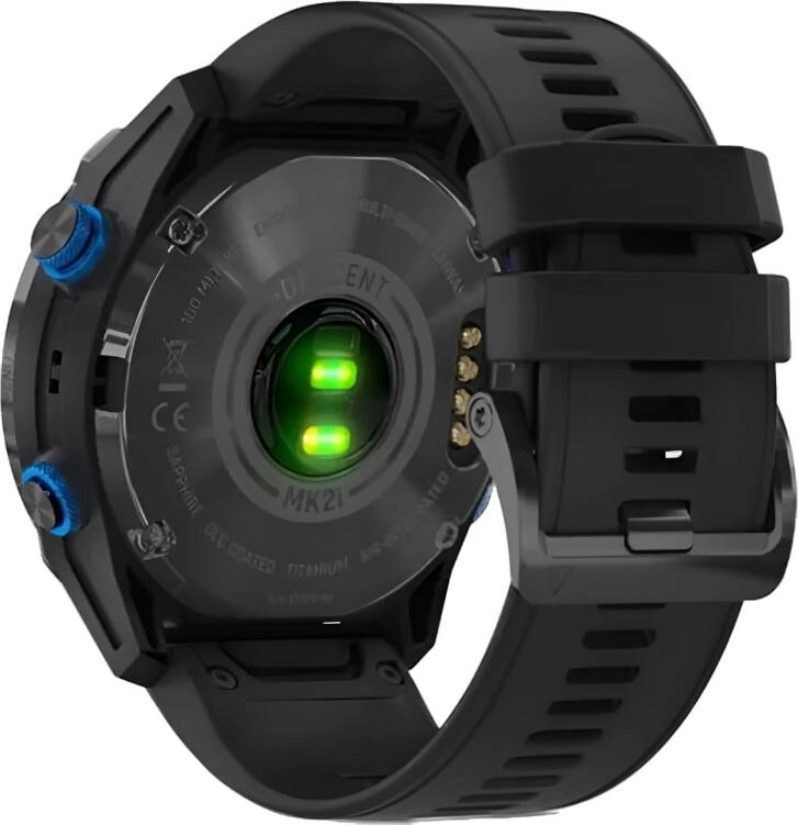 Смарт-часы Garmin Descent Mk2i - 52 mm, Титановый с DLC-покрытием и черным ремешком