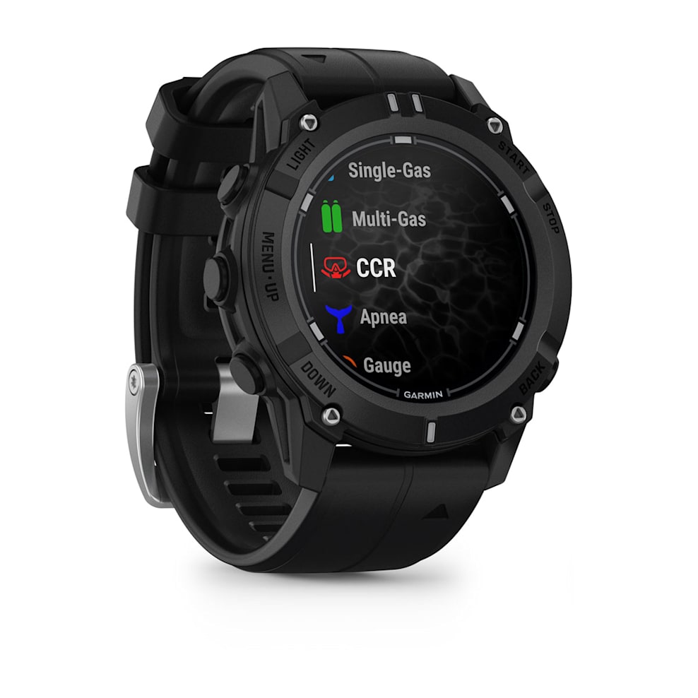 Смарт-часы Garmin Descent G2 - 45 mm, Черный, черный силиконовый ремешок