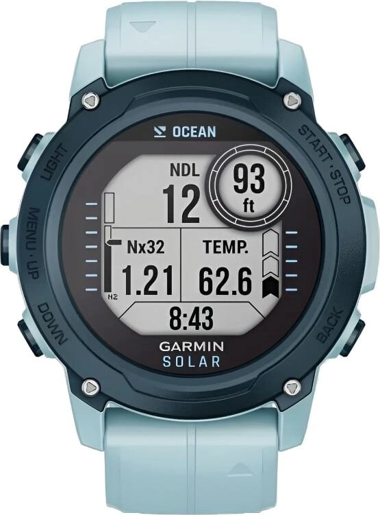 Смарт-часы Garmin Descent G1 Solar Ocean Edition - 45 mm, Лазурный