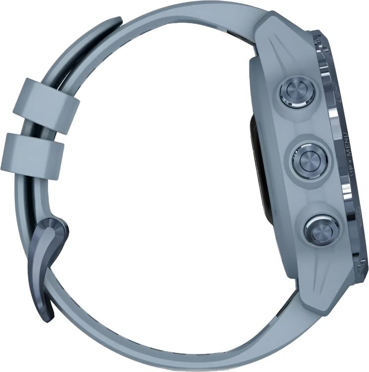 Смарт-часы Garmin Descent Mk2S - 43 mm, Голубой корпус c силиконовым ремешком цвета морской пены