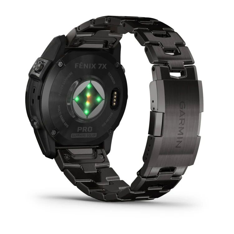 Смарт-часы Garmin Fenix 7X Pro Sapphire Solar Edition - 51 mm, Титановый, угольно-серый безель с DLC-покрытием, титановый браслет