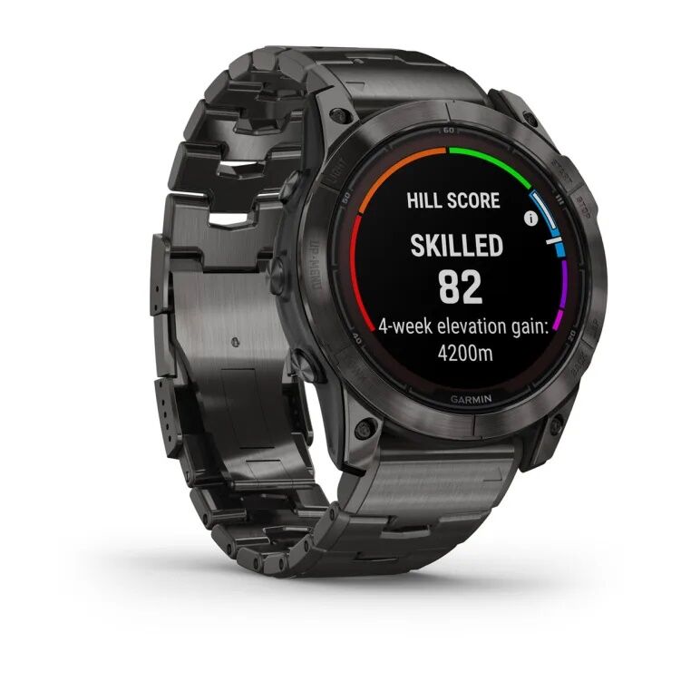 Смарт-часы Garmin Fenix 7X Pro Sapphire Solar Edition - 51 mm, Титановый, угольно-серый безель с DLC-покрытием, титановый браслет
