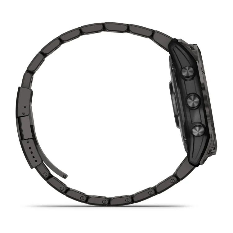 Смарт-часы Garmin Fenix 7X Pro Sapphire Solar Edition - 51 mm, Титановый, угольно-серый безель с DLC-покрытием, титановый браслет