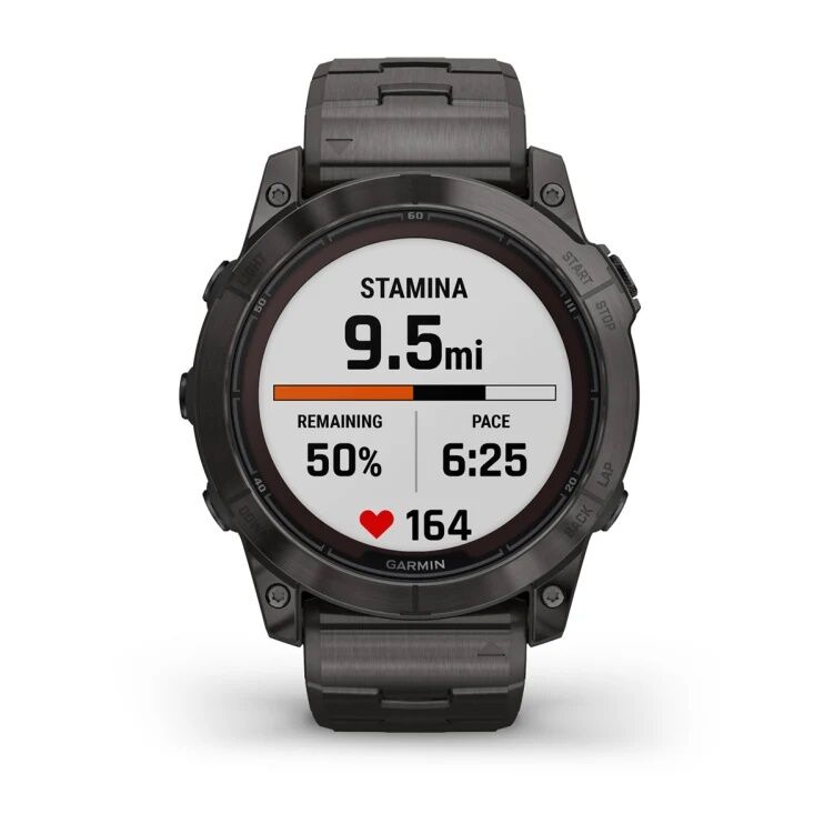Смарт-часы Garmin Fenix 7X Pro Sapphire Solar Edition - 51 mm, Титановый, угольно-серый безель с DLC-покрытием, титановый браслет