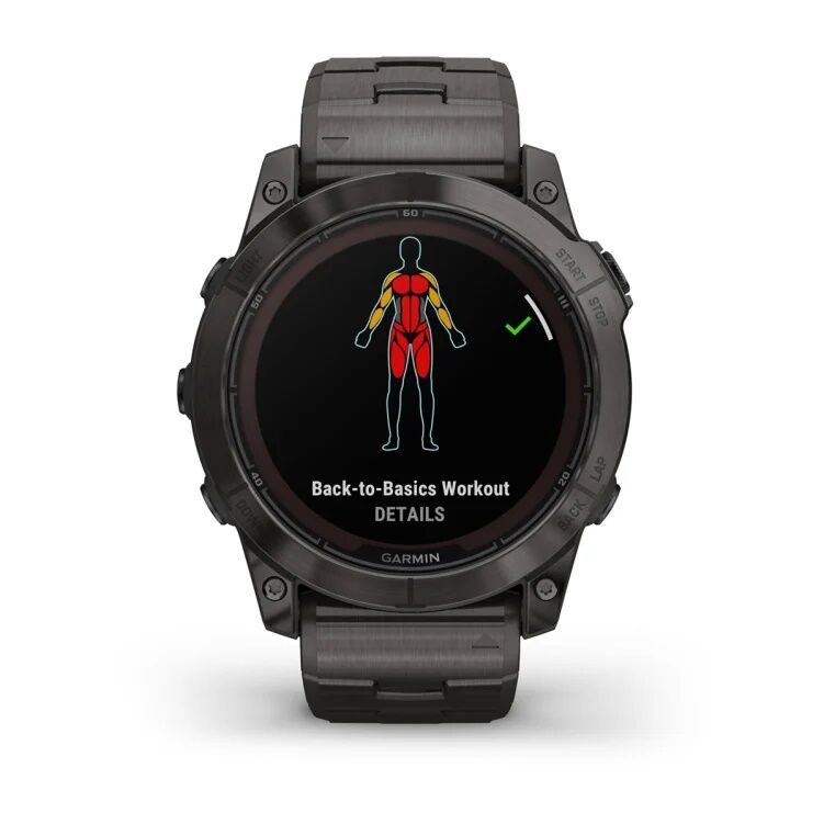 Смарт-часы Garmin Fenix 7X Pro Sapphire Solar Edition - 51 mm, Титановый, угольно-серый безель с DLC-покрытием, титановый браслет