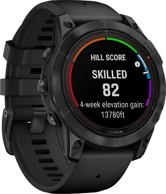 Смарт-часы Garmin Fenix 7 Pro Solar Edition - 47 mm, Серый с черным ремешком