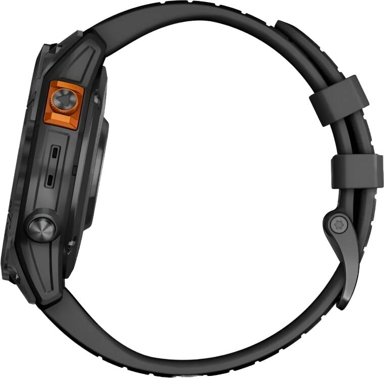 Смарт-часы Garmin Fenix 7 Pro Solar Edition - 47 mm, Серый с черным ремешком