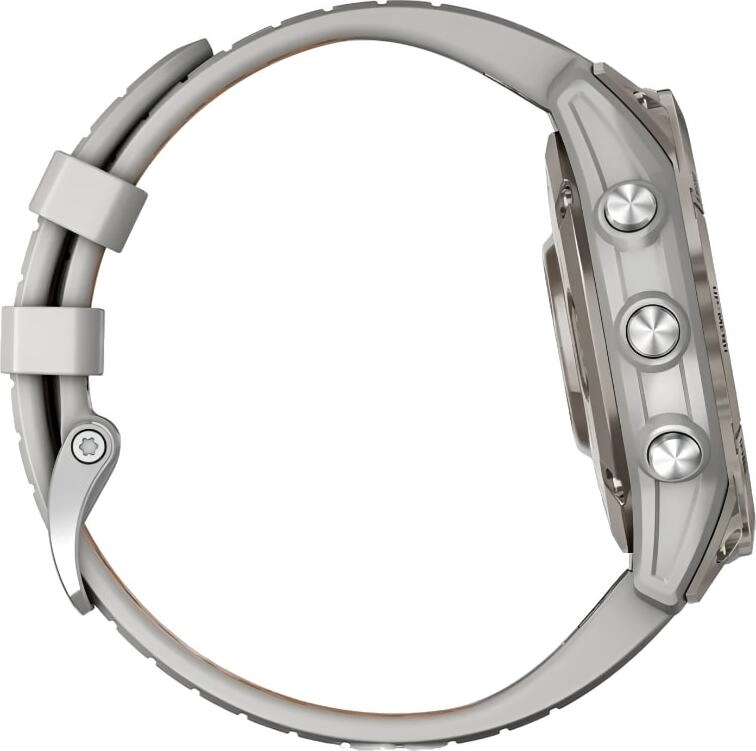 Смарт-часы Garmin Fenix 7X Pro Sapphire Solar Edition - 51 mm, Титановый серый, серо-оранжевый ремешок