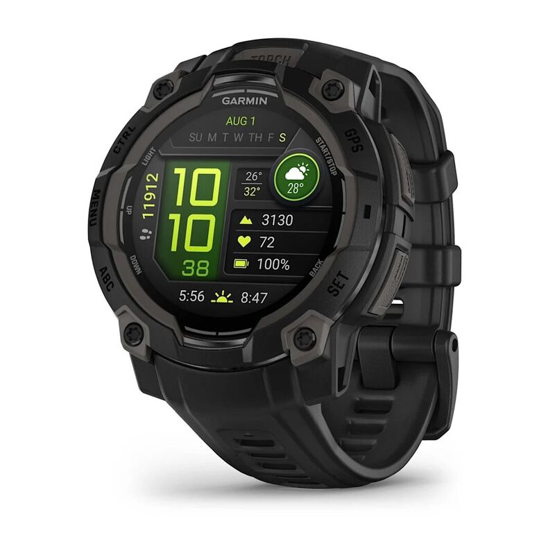 Смарт-часы Garmin Instinct 3 - 45 mm, Amoled, Черный, угольно-черный ремешок