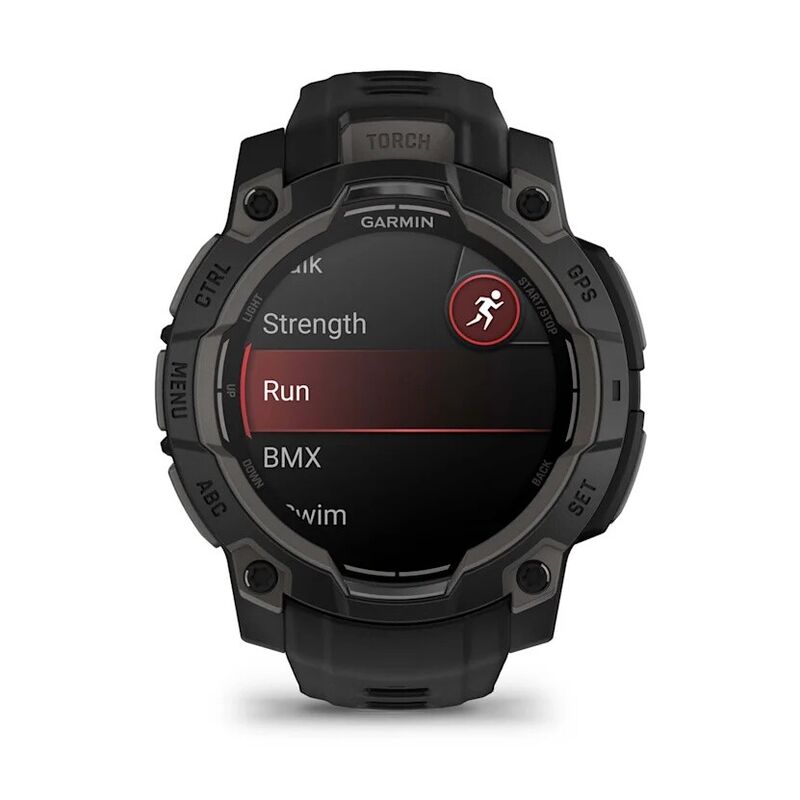 Смарт-часы Garmin Instinct 3 - 45 mm, Amoled, Черный, угольно-черный ремешок