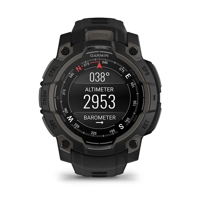 Смарт-часы Garmin Instinct 3 - 45 mm, Amoled, Черный, угольно-черный ремешок