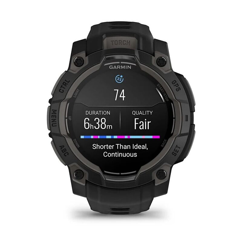 Смарт-часы Garmin Instinct 3 - 45 mm, Amoled, Черный, угольно-черный ремешок