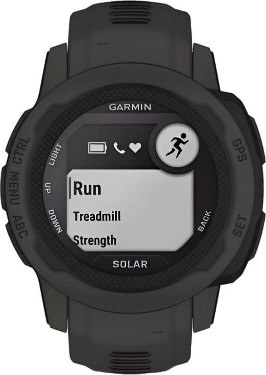 Смарт-часы Garmin Instinct 2S Solar Standard Edition - 40 mm, Графитовый