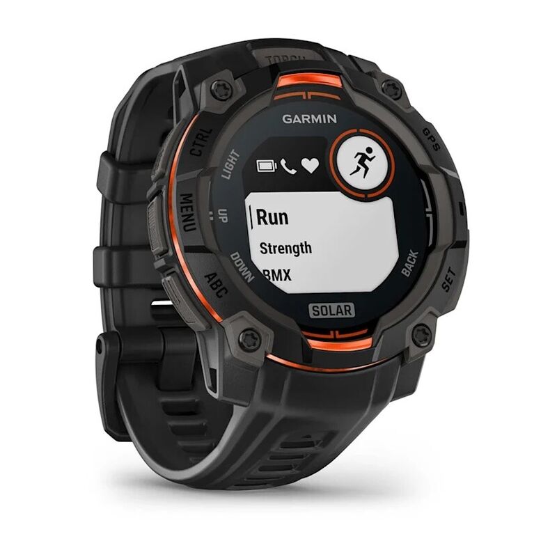 Смарт-часы Garmin Instinct 3 - 45 mm, Solar, Черный, черный ремешок