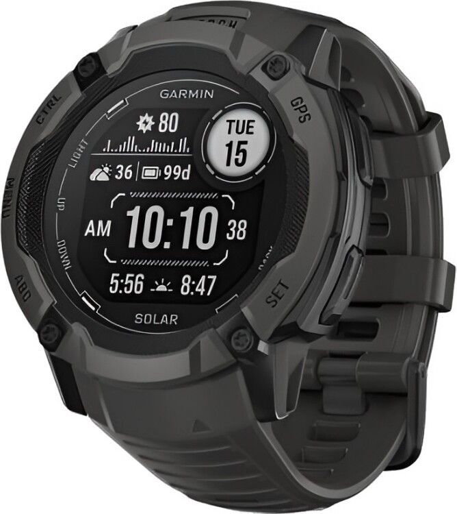 Смарт-часы Garmin Instinct 2X Solar Standard Edition - 50 mm, Черный