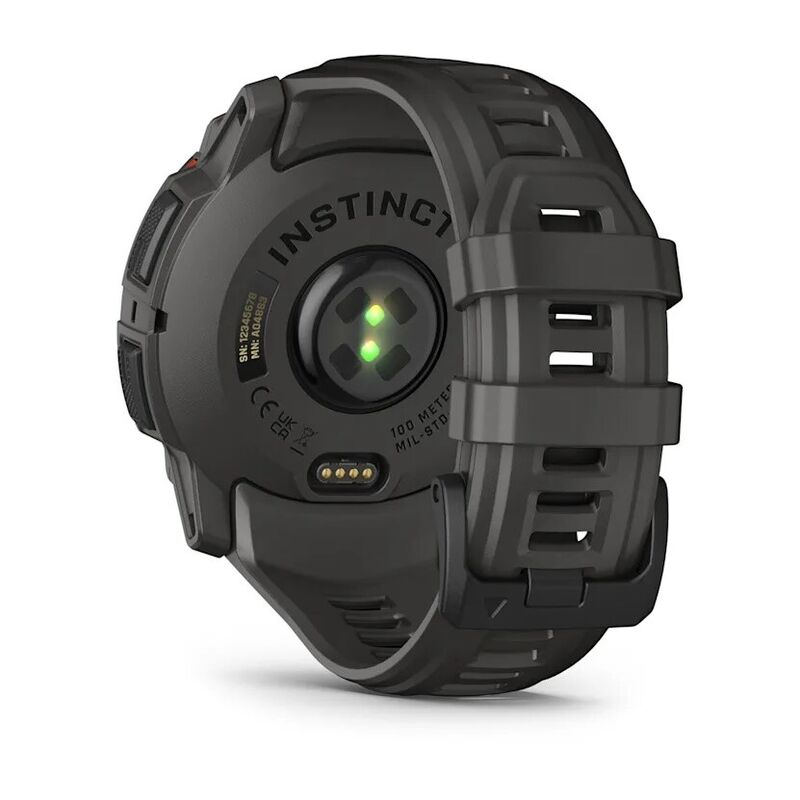 Смарт-часы Garmin Instinct 3 - 50 mm, Solar, Черный, угольно-черный ремешок