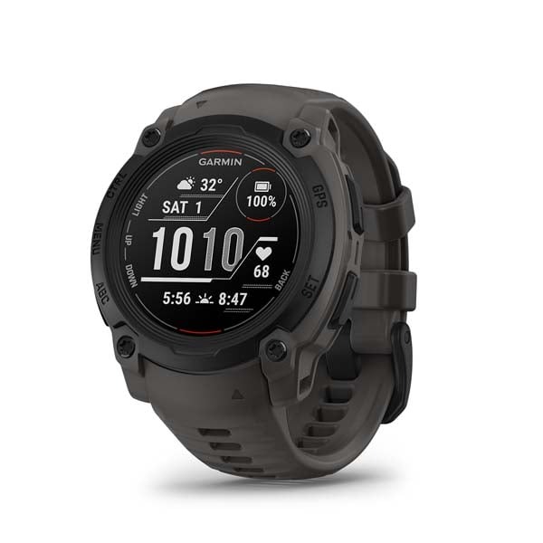 Смарт-часы Garmin Instinct E - 45 mm, Черный, угольно-черный силиконовый ремешок