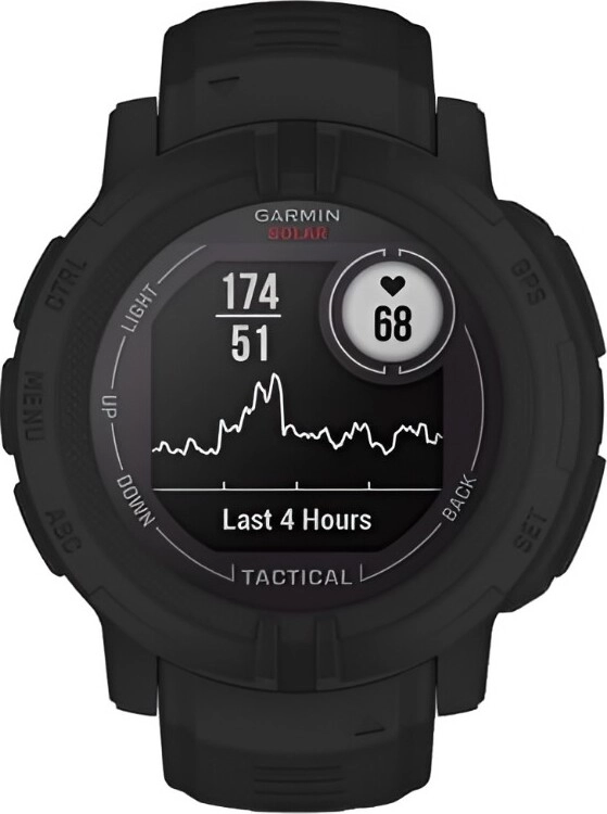 Смарт-часы Garmin Instinct 2 Solar Tactical Edition - 45 mm, Черный