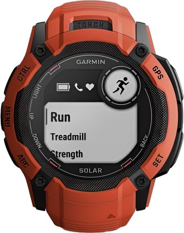 Смарт-часы Garmin Instinct 2X Solar Standard Edition - 50 mm, Красный