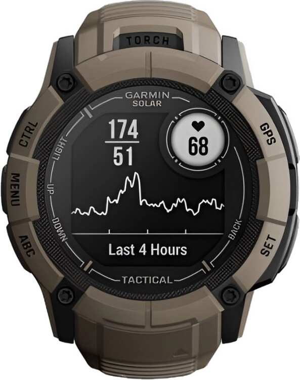 Смарт-часы Garmin Instinct 2 Solar Tactical Edition - 45 mm, Коричневый