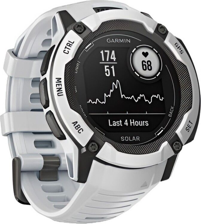 Смарт-часы Garmin Instinct 2X Solar Standard Edition - 50 mm, Белый