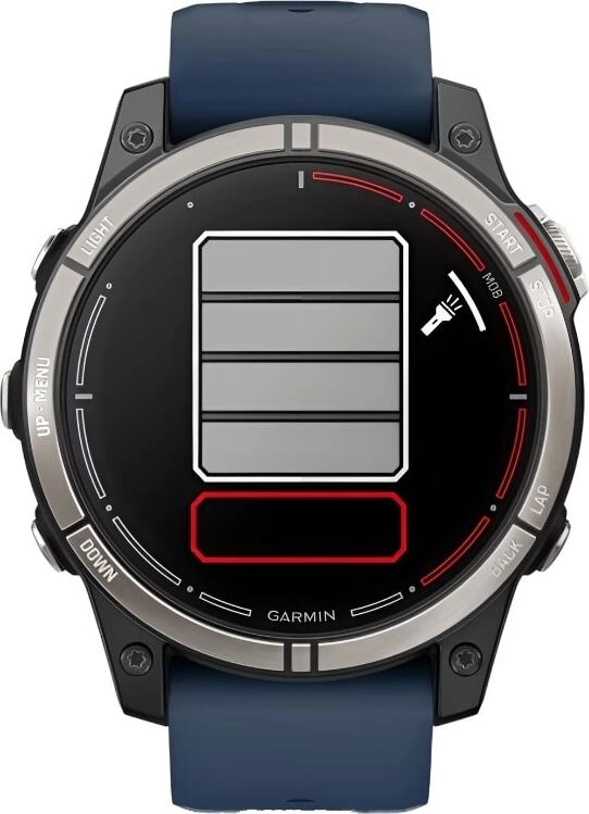 Смарт-часы Garmin Quatix 7 Pro - 47 mm, Титановый, темно-синий ремешок