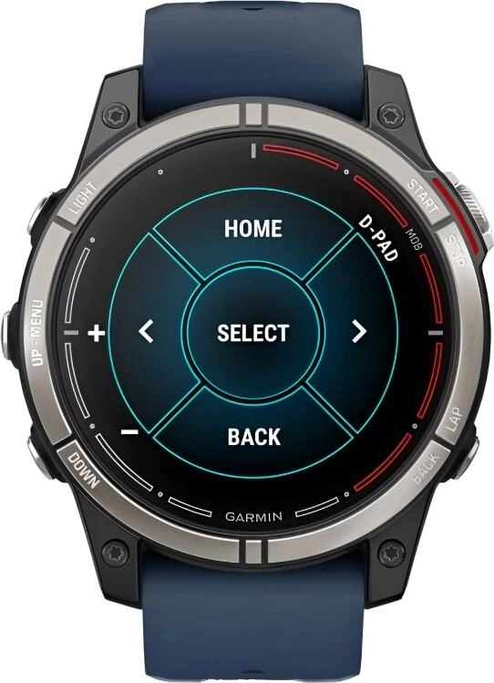 Смарт-часы Garmin Quatix 7 Pro - 47 mm, Титановый, темно-синий ремешок