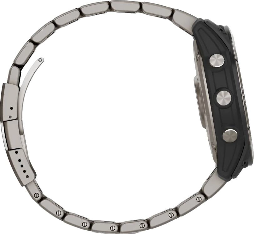 Смарт-часы Garmin Quatix 7X Sapphire Solar Edition - 51 mm, Титановый, серебристый титановый браслет