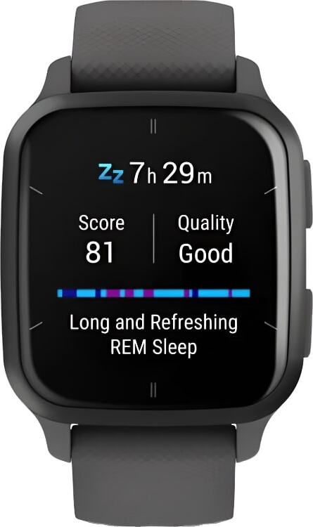 Смарт-часы Garmin Venu SQ 2 - 40 mm, Серый, серый алюминиевый безель, серый ремешок