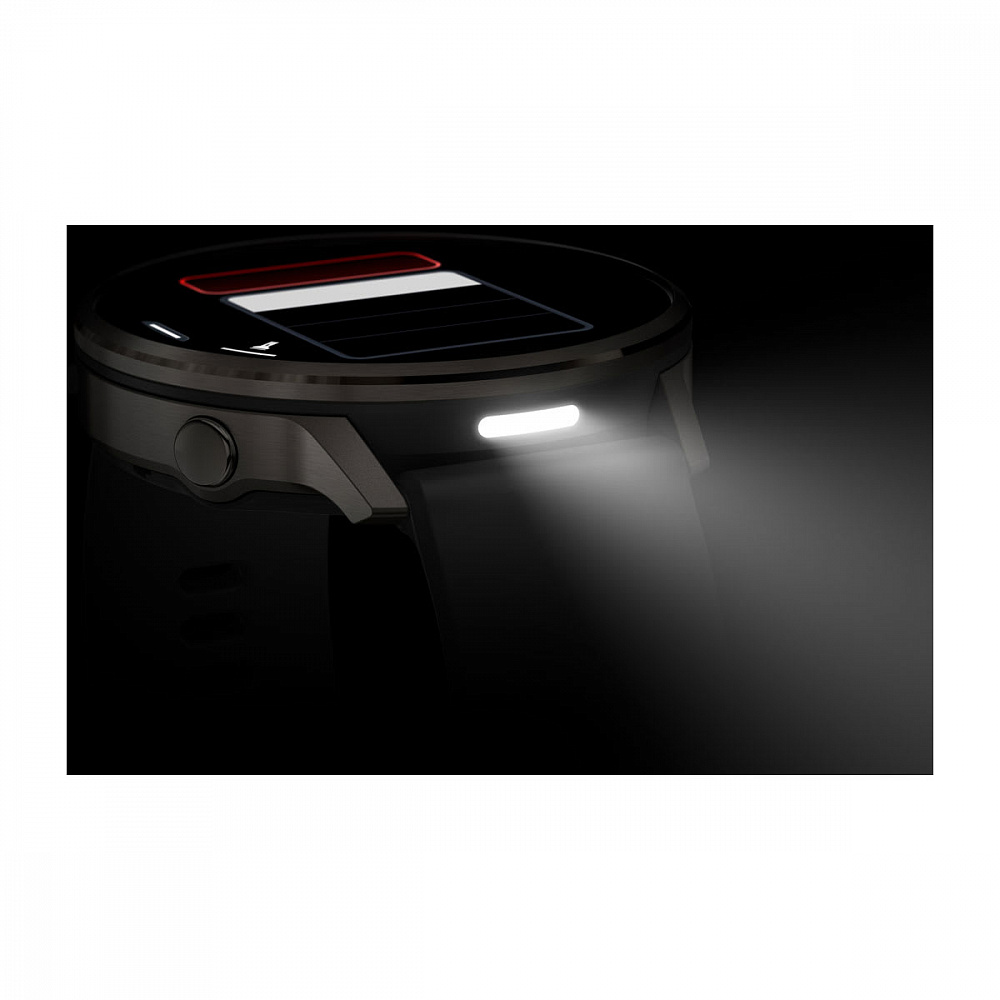 Смарт-часы Garmin Venu 4 - 45 mm, Темно-серый, черный силиконовый ремешок