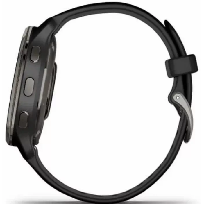 Смарт-часы Garmin Venu 2 Plus - 43 mm, Черный, серый безель, черный силиконовый ремешок