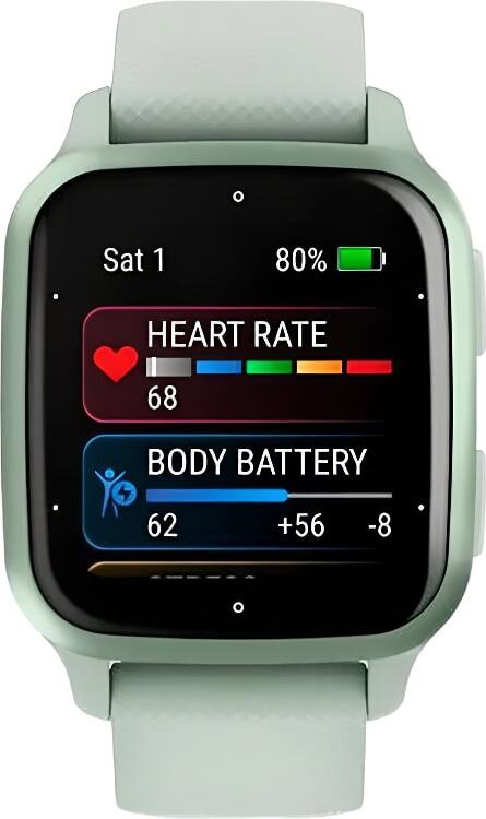 Смарт-часы Garmin Venu SQ 2 - 40 mm, Мятный, безель и ремешок мятного цвета