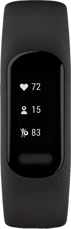 Фитнес-браслет Garmin Vivosmart 5 - 19 mm, Черный (размер S/M)