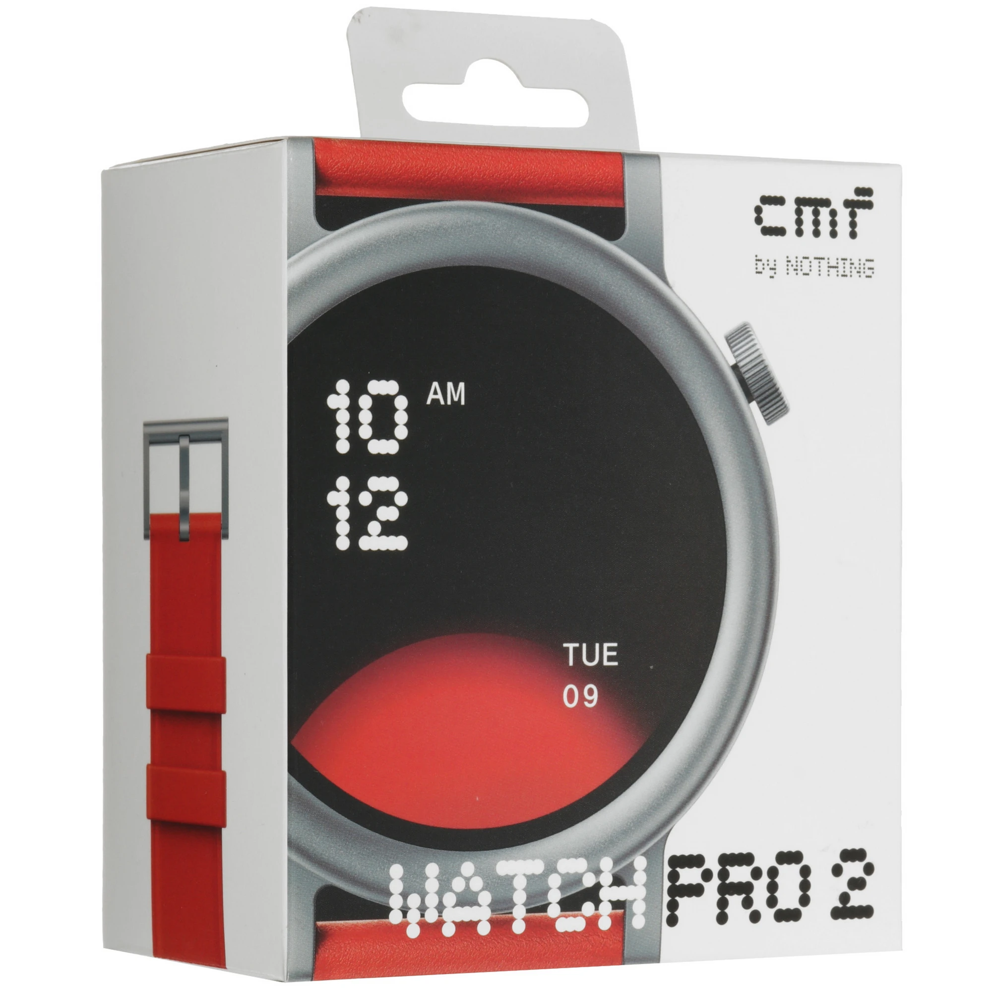 Смарт-часы CMF by Nothing Watch Pro 2 - изогнутый пепельно-серый безель, оранжевый кожаный ремешок