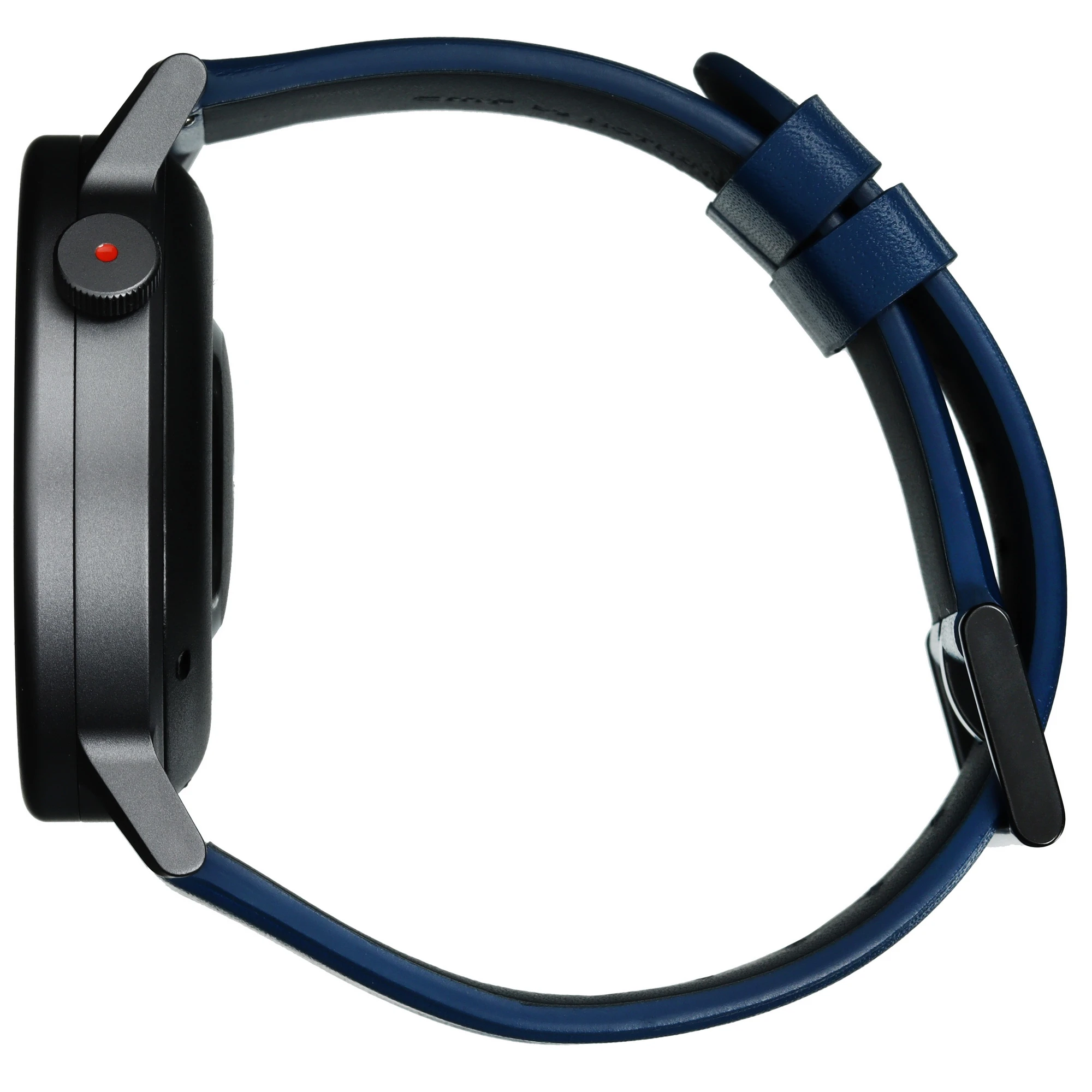 Смарт-часы CMF by Nothing Watch Pro 2 - тёмно-серый безель, синий кожаный ремешок
