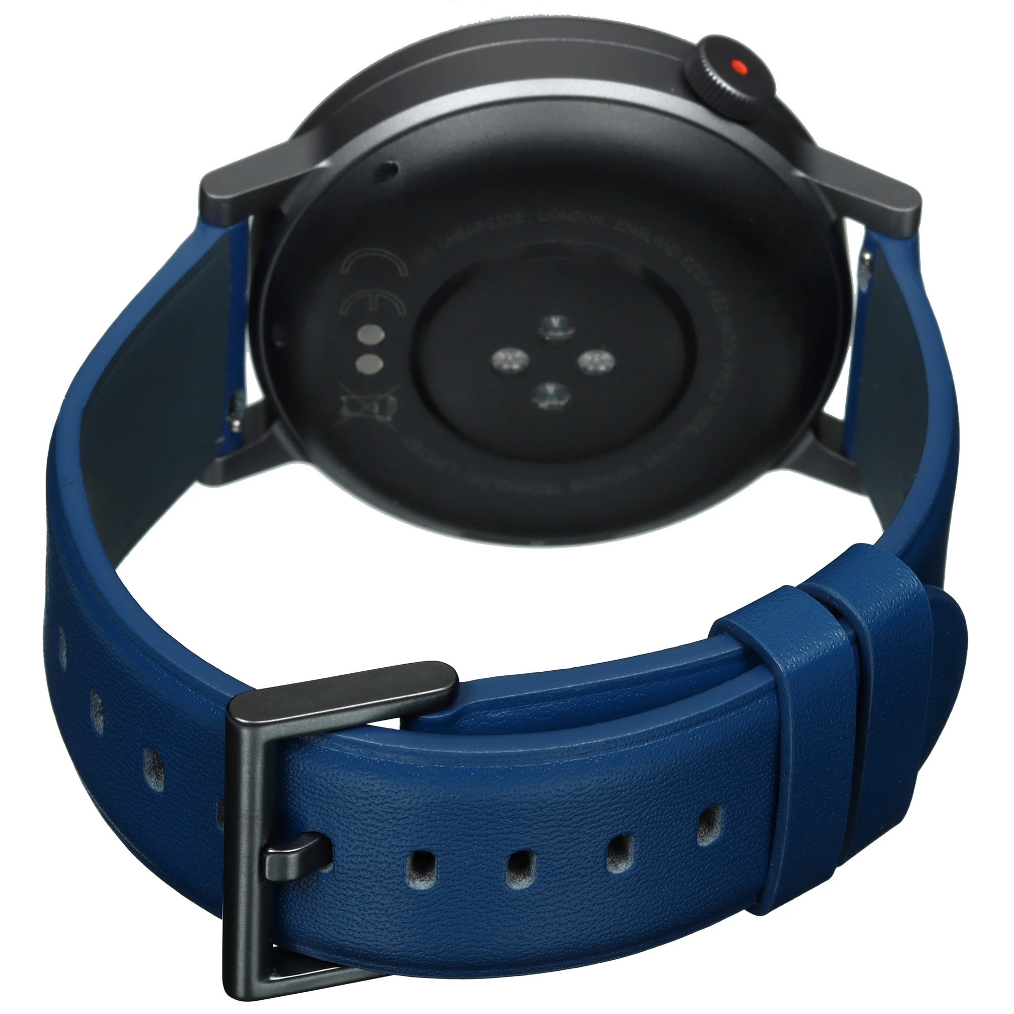 Смарт-часы CMF by Nothing Watch Pro 2 - тёмно-серый безель, синий кожаный ремешок