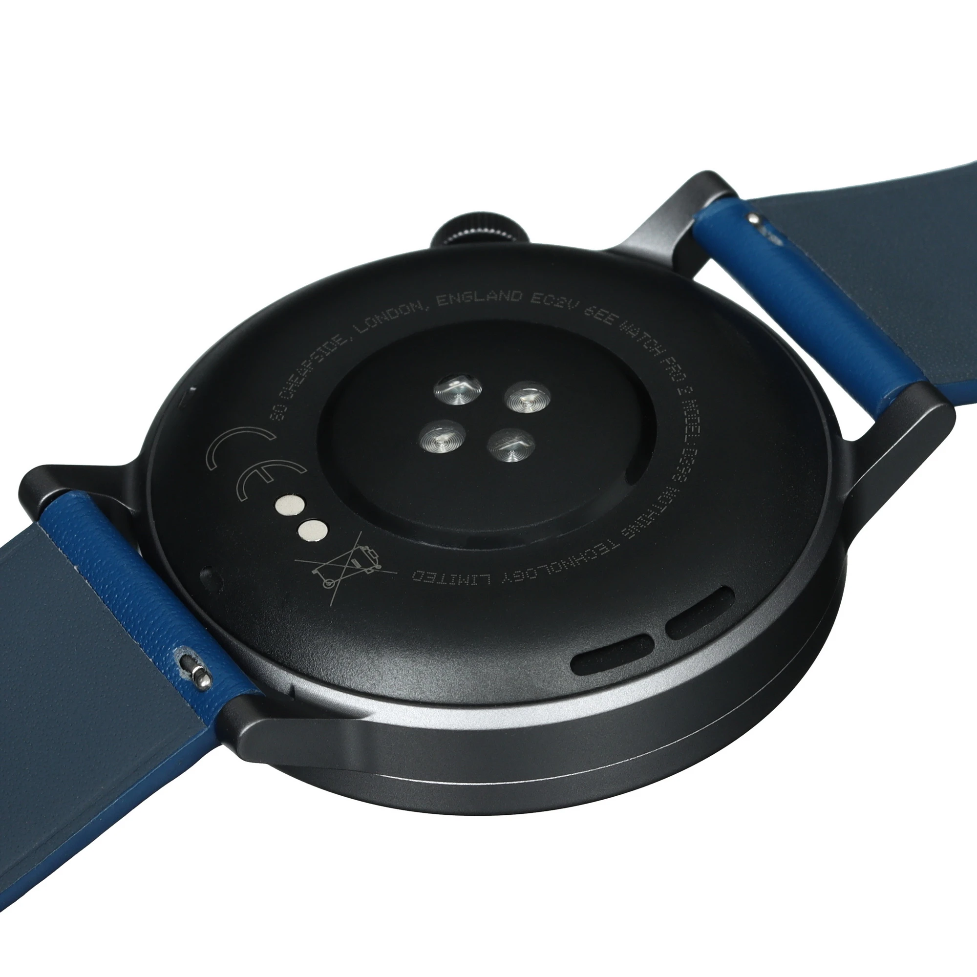 Смарт-часы CMF by Nothing Watch Pro 2 - тёмно-серый безель, синий кожаный ремешок