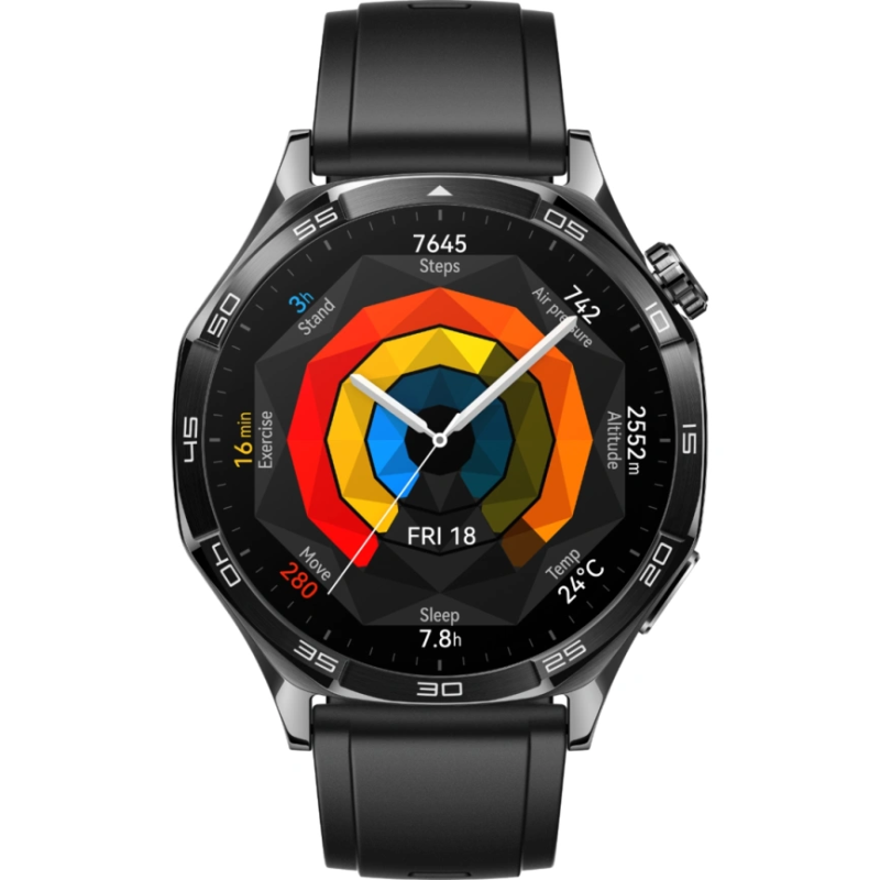 Смарт-часы Huawei Watch GT 5 - 46 mm, Black Fluoroelastomer