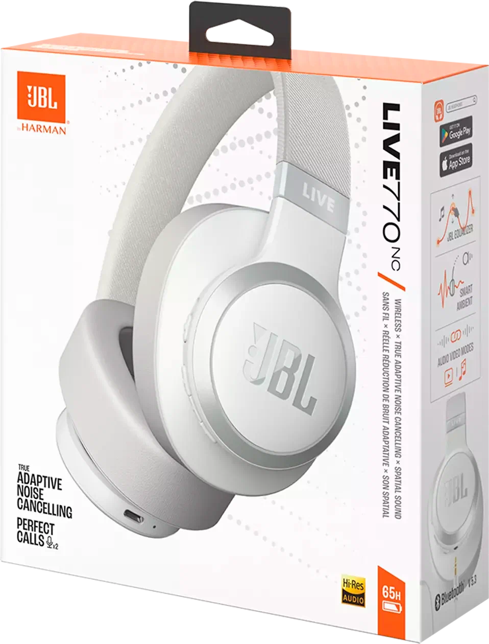 Беспроводные наушники JBL Live 770NC, Белый