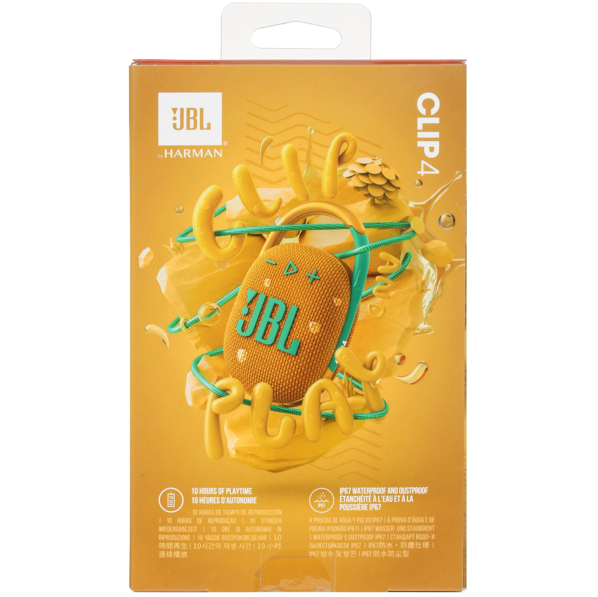 Портативная колонка JBL Clip 4 Желтый
